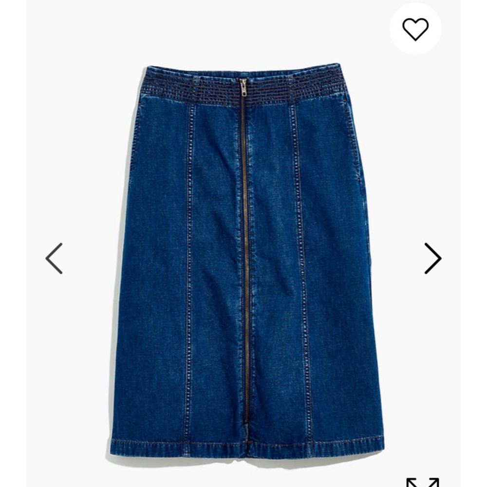 Madewell denim skirt